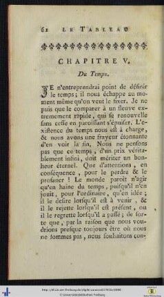 Chap. V. Du Temps.