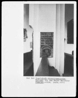 Epitaph für den Maler Melchior Feselen