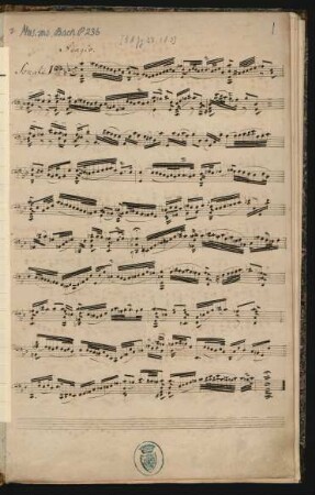 Sonaten. Arr.; vlc; c-Moll; BWV 1001