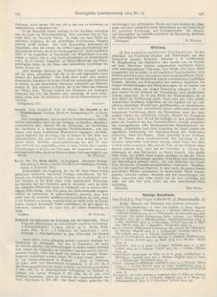 445 [Rezension] Breit, Th., Worte Christi. 12. Predigten