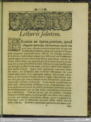 Lecturis salutem