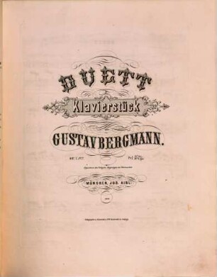 Duett : Klavierstück ; op. 7,2