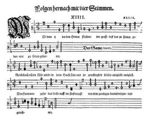 Folgen hernach mit vier Stimmen