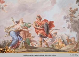 Allegorie der Künste mit Geburt der Minerva