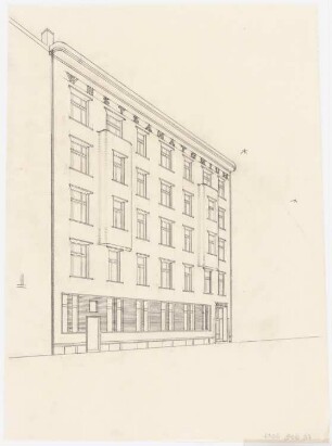Westsanatorium, Berlin-Charlottenburg Umbau: Entwurf perspektivische Ansicht (Straßenseite)