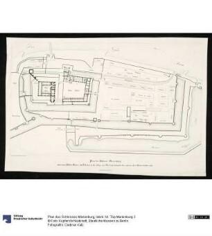 Plan des Schlosses Marienburg