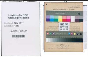 Entnazifizierung Heinrich Jacobs , geb. 17.04.1897 (Betriebsleiter)