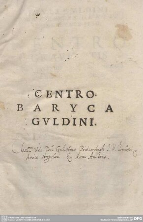 1: De Centri Gravitatis Inventione : Appendicis Loco, accesserunt Tabulae Numerorum Quadratorum & Cubicorum; Earundemq[ue] Fabrica & Usus