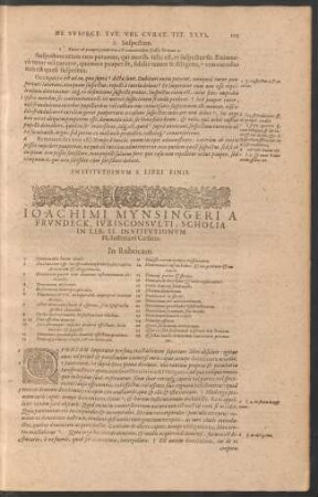 Ioachimi Mynsingeri A Frundeck, Iurisconsulti, Scholia In Lib. II. Institutionum Fl. Iustiniani Caesaris.