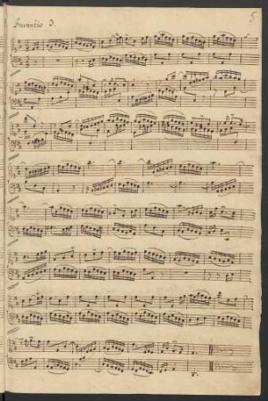 Inventionen; cemb; D-Dur; BWV 774