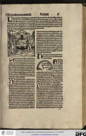 Secunda etas mundi principium a Noe habuit post diluvium, quod fuit universale per totum...