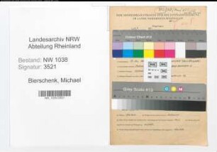 Entnazifizierung Michael Bierschenk , geb. 17.11.1887 (Beamter)