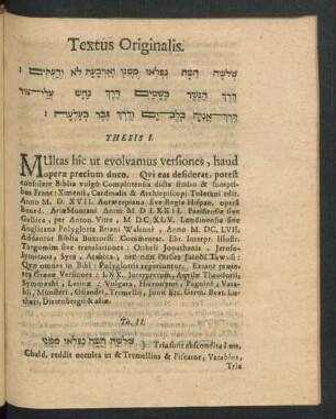 Textus Originalis.