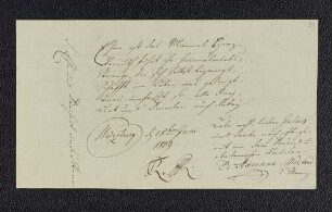 Ed... Aamann. – Würzburg, 18.06.1809
