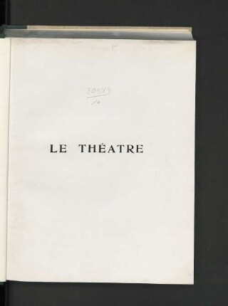 8.1905=Nr. 157 - 168: Le théâtre : revue bimensuelle illustrée
