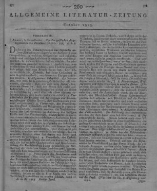 [Zschokke, H.]: Von den geistlichen Angelegenheiten des Zeitalters. Aarau: Sauerländer 1817