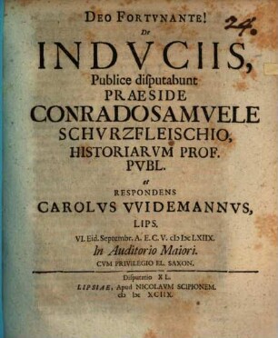 Exercitatio politica de induciis