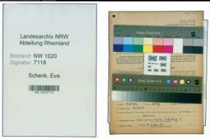 Entnazifizierung Eva Schenk , geb. 06.09.1913 ()