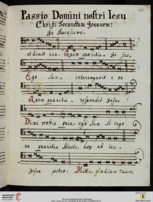 Passio Domini nostri Iesu Christi Secundum Joannem