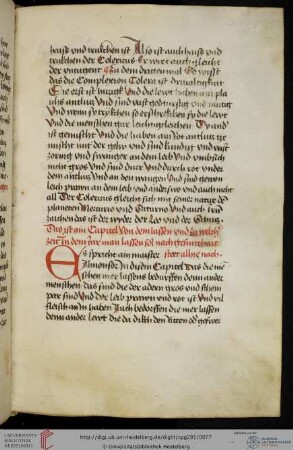 [Konrad von Eichstätt (Conradus Eichstetensis)], Regel der Gesundheit, Kap. 78-80 und Schluß von Kap. 84 (Aderlaß)