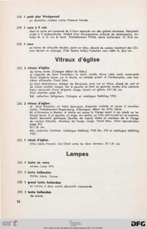 Lampes (Nr. 256-263)