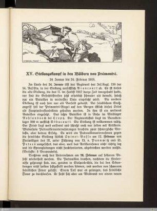 XV. Stellungskampf in den Wäldern von Prémontré
