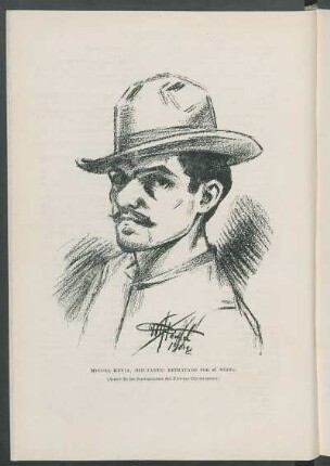 Miguel Hevia, dibujante: retratado por sí mismo. : (Autor de las ilustraciones del Proceso Clémenceau.)
