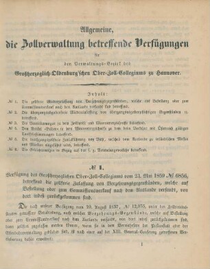 23. Mai 1859-19. December 1861 = No. 1-79