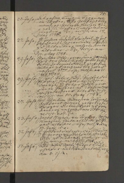 Bürgerbuch der Stadt Zeitz - 1701-1801