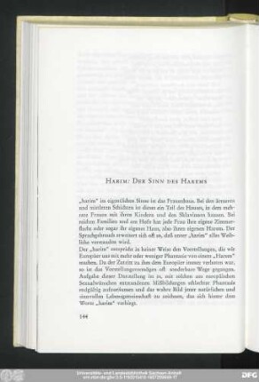 Harim: Der Sinn des Harems