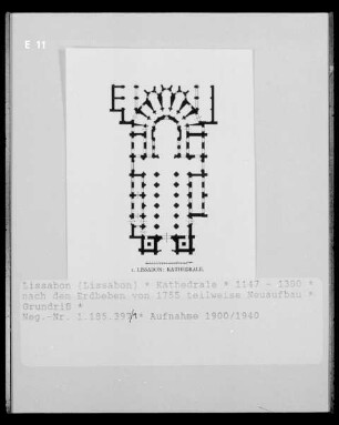 Lissabon: Grundriss Kathedrale