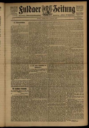 Ausgabe vom Freitag, den 04. Januar 1907.