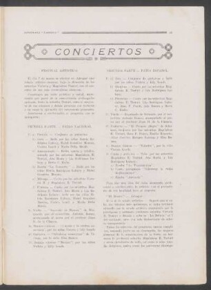 Conciertos