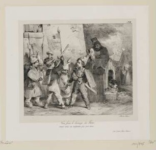 Kindersoldaten, Blatt 3 der Folge "Lithographische Skizzen für Kinder"