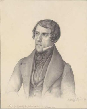Bildnis Nagler, Georg Kaspar, Dr. phil. (1801-1866), Kunsthistoriker, Antiquar, Lexikograph