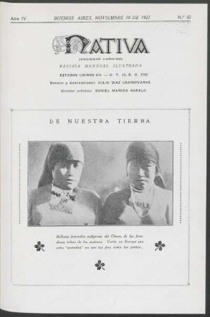 4.1927=Nr. 47: Nativa, 4.1927=Nr. 47