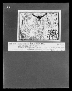 Apokalypse — Johannes wird eingeladen den Tempel zu vermessen, Folio fol. 16 verso