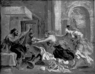 Bankett des Tereus, dem Procne und Philomela den Kopf Itys bringen