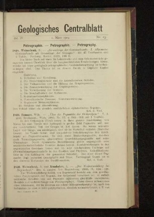 1. März 1904 No. 13.