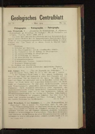 1. März 1904 No. 13.