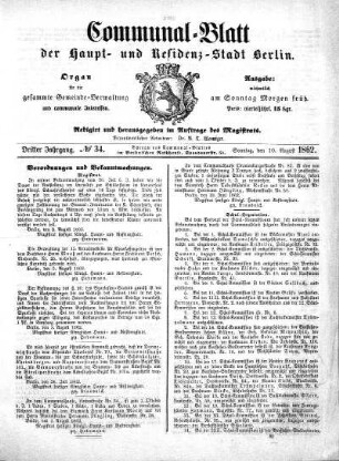 No. 34: No. 34, 10.August 1862